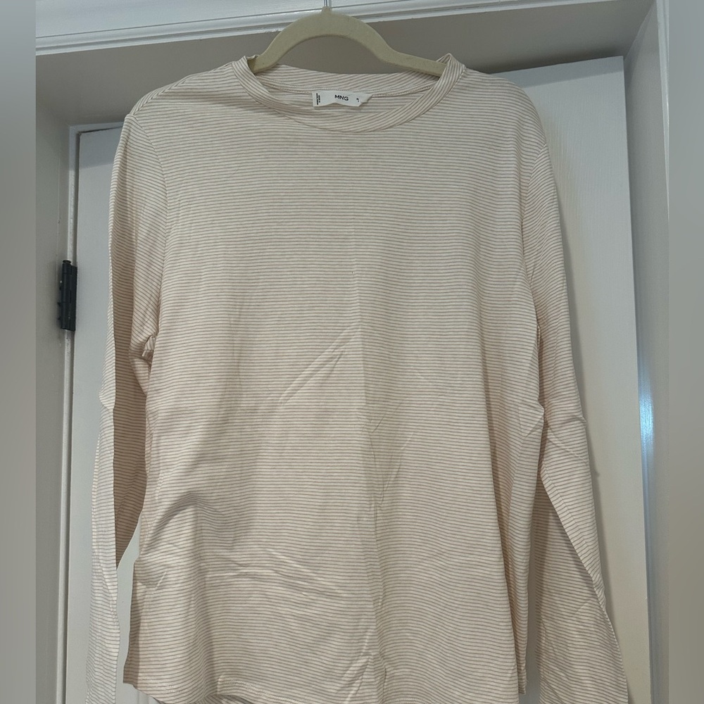 Mango long sleeve striped T shirt